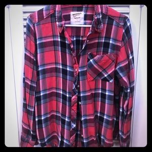 Plaid button down